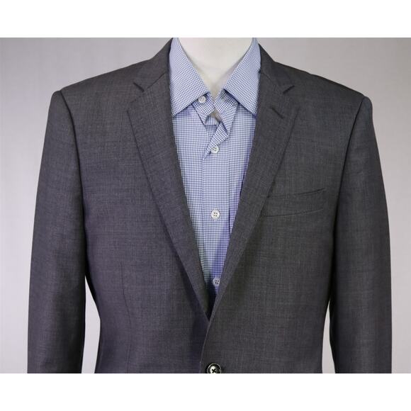 J Crew Mens Ludlow Solid Gray 2-Btn Wool Blazer Jacket 38R - Picture 3 of 9